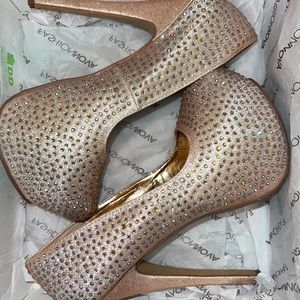 Rhinestone stilettos